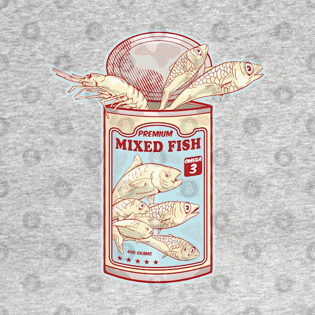 Mixed fish tinned fish by mailboxdisco